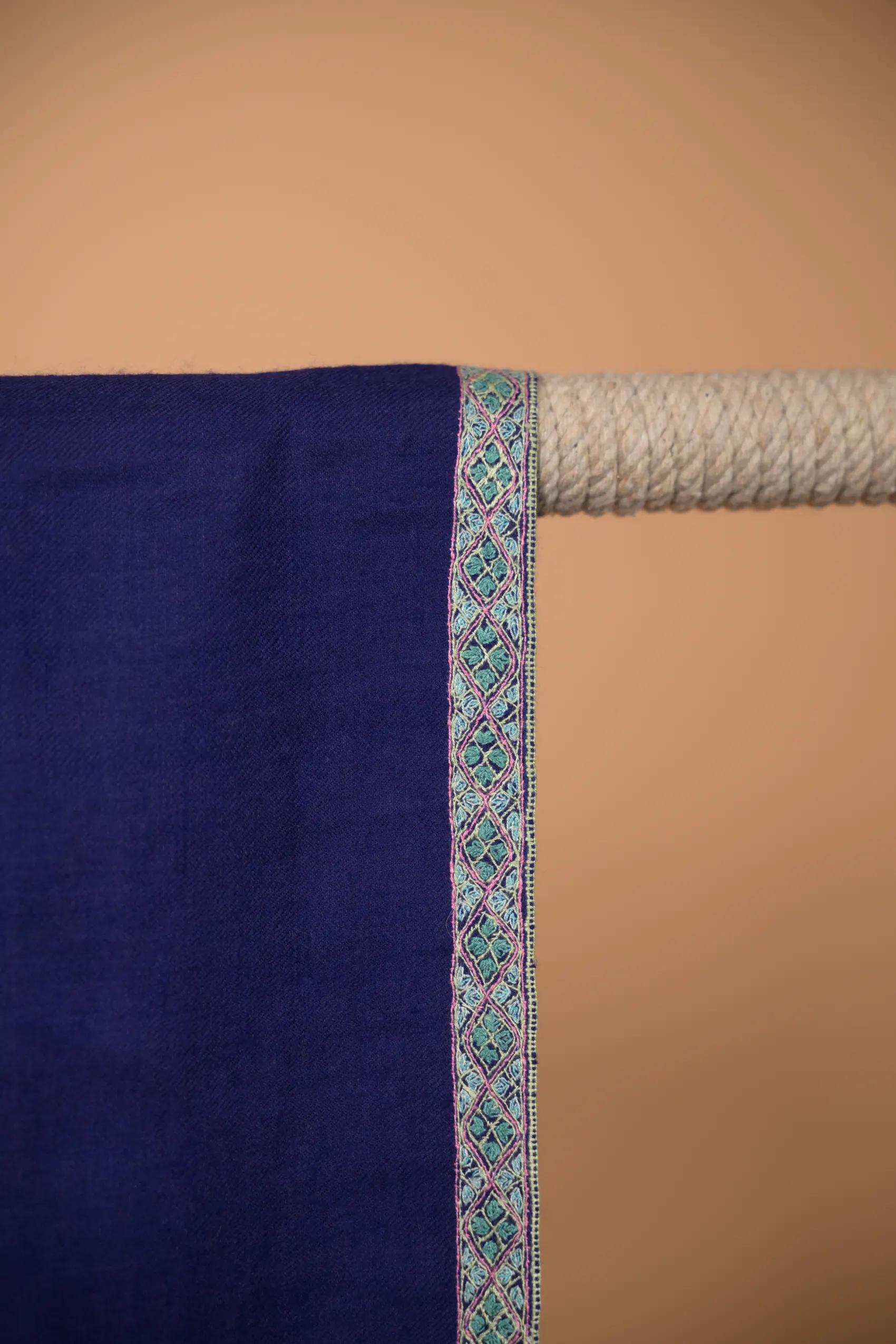 blue cashmere stole