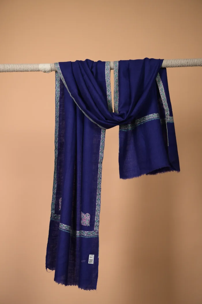 blue cashmere stole