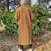 person wearing gent's brown phiran