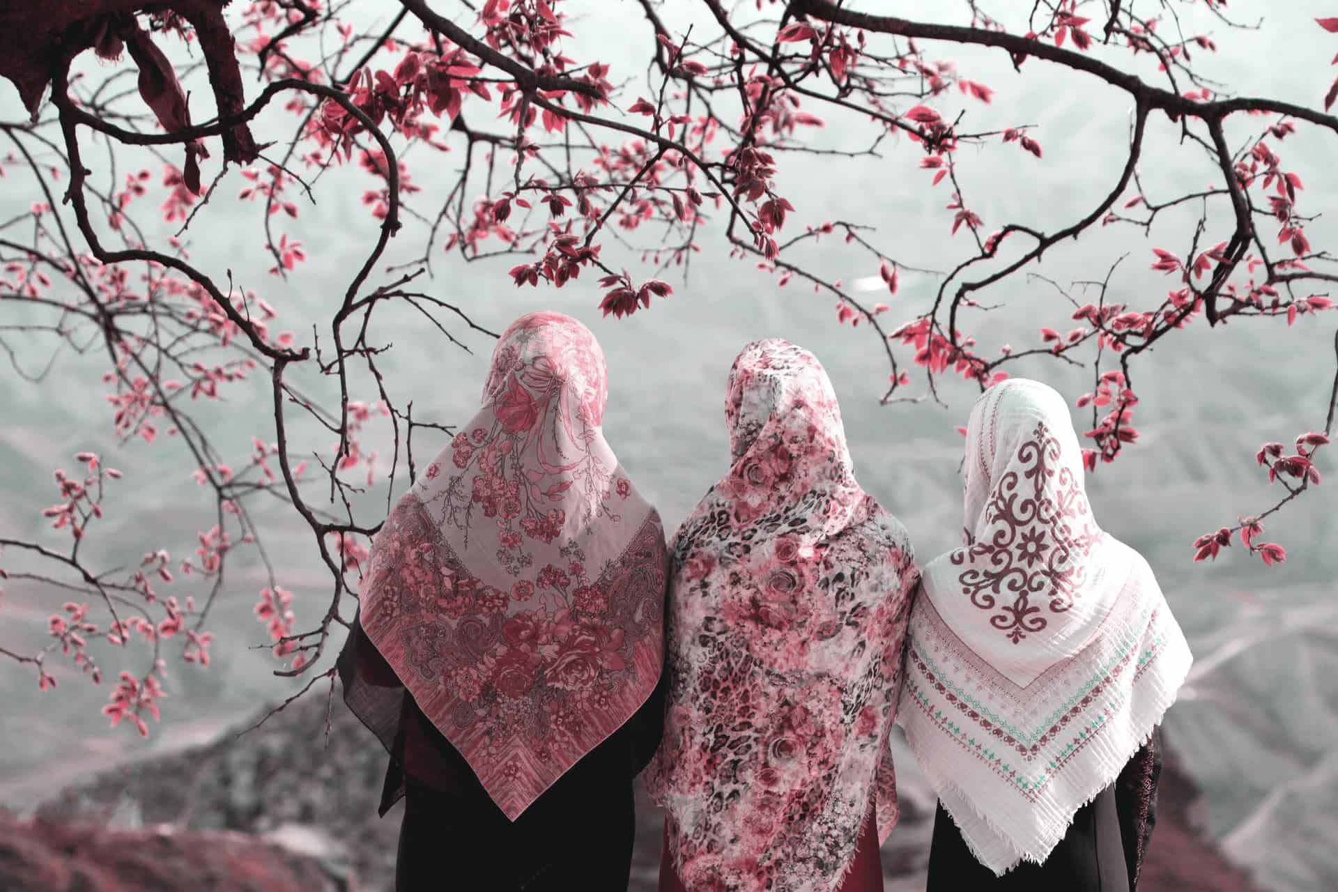 three girls wearing modest wear