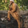 beige kurta pyjama for gents