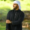 black kurta for men
