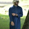 blue kurta dress