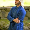 blue kurta for men