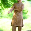 brown kurta pyjama