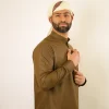 premium brown kurta with pajama for gentleman