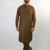 premium brown kurta with pajama for males