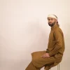 brown kurta pyjama for men
