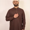 brown kurta for males