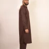 pathani brown kurta for men