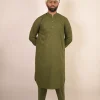 olive green kurta for marriage