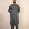 grey pakistani kurta for groom