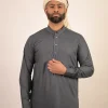 grey pakistani kurta