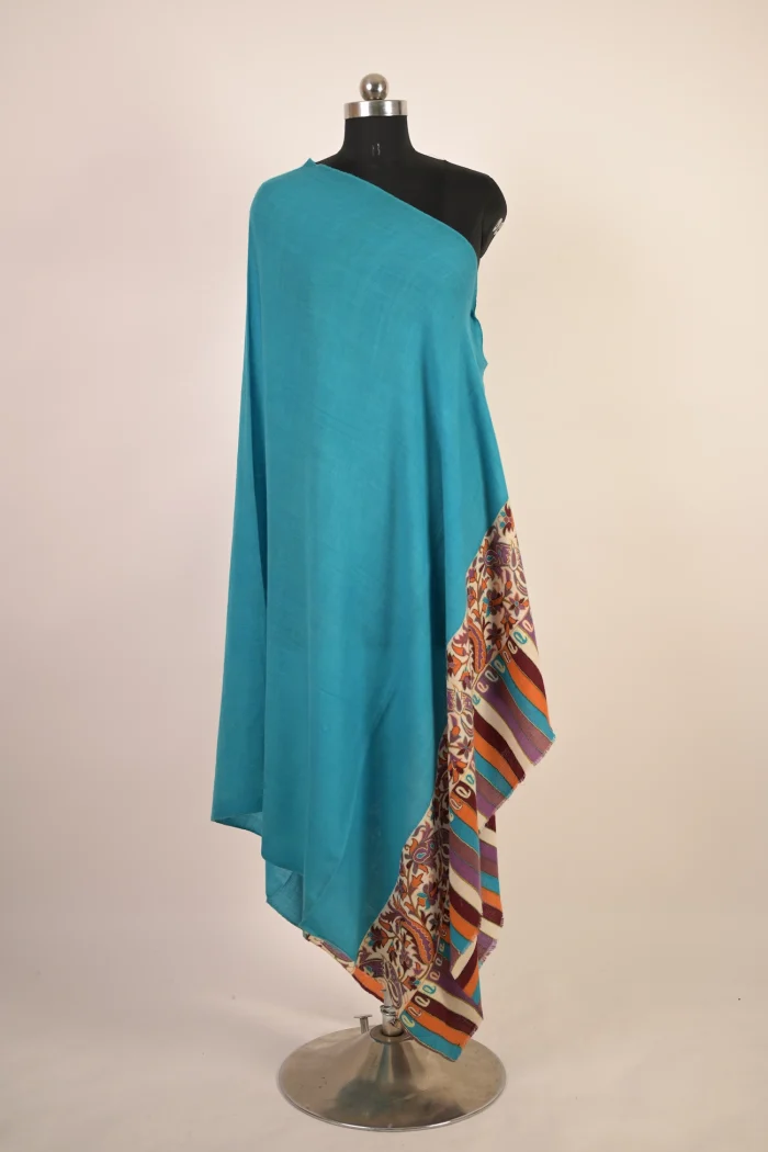 blue kani pashmina shawl