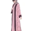 pink abaya for females
