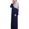 blue abaya for females
