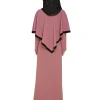 baby pink abaya by baraqah