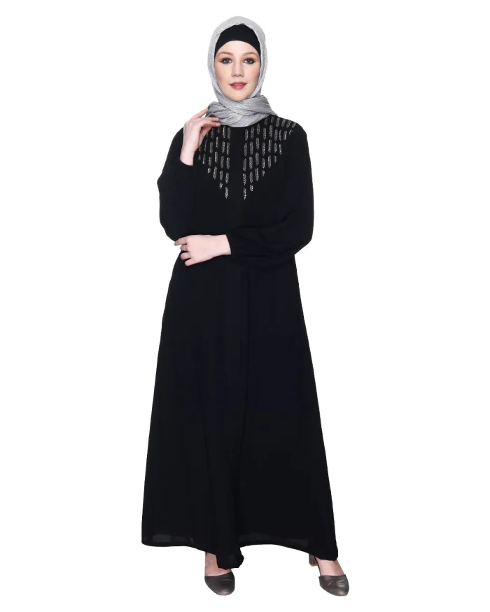 black simple abaya