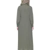 olive green premium abaya for women