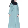 light blue modest wear dress