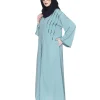 light blue modest fashion dress