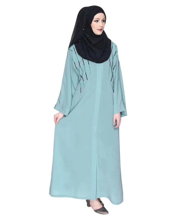 light blue  abaya