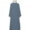 grey abaya by baraqah brand