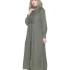 olive green premium abaya for females