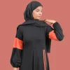 black sports wear abaya for women