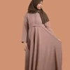 beige premium abaya for female