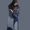blue casual abaya 