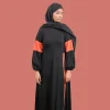 orange sports abaya