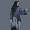 blue abaya