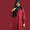 maroon abaya