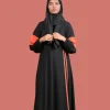 black sportswear abaya