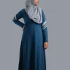 blue sports abaya