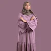 purple abaya for females