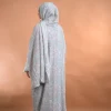 mint floral abaya for females