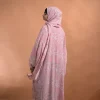 pink floral abaya