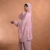 pink floral abaya for women
