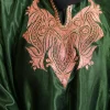 green silk kashmiri phiran