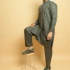 modest grey kameez shalwar