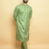 green kurta pajama for men