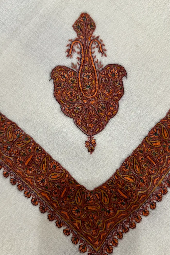 Sophisticated pashmina rumal inspired by the timeless Egyptian Keffiyeh (كوفية) design