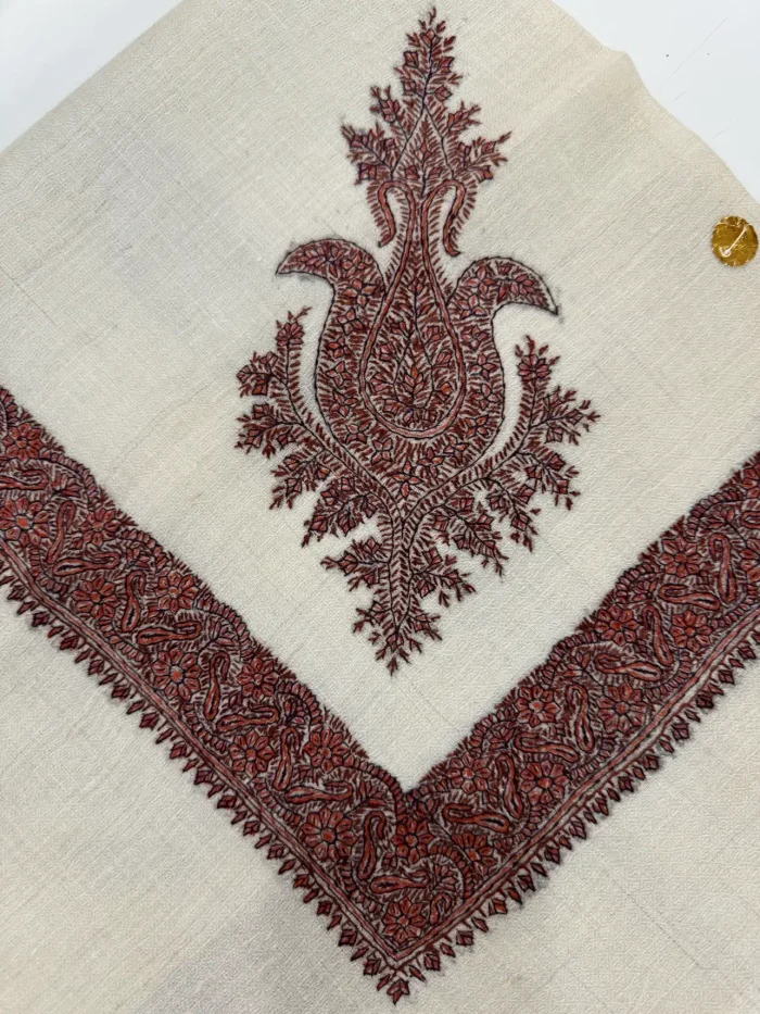 Sophisticated pashmina rumal inspired by the timeless Egyptian Keffiyeh (كوفية) design