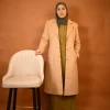 beige elegant & simple overcoat