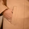 beige elegant & simple overcoat for ladies
