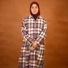 red checkered pheran for ladies