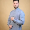 grey winter kurta pajama for men