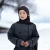 warm woolen coat style winter abaya for ladies